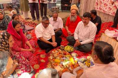 Attended the Bhoomi Pujan ceremony for the new construction of Shri Baba Balak Puri Ji Charitable Dispensary, run by Dera Swami Balak Puri Ji